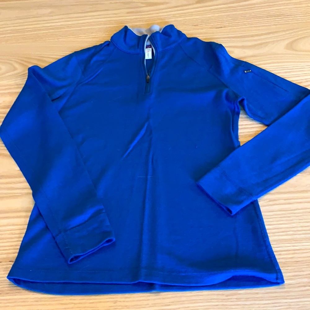 Ibex Woolies Tech Long-sleeve Merino Half Zip Pullover Sweater women’s Sz Small